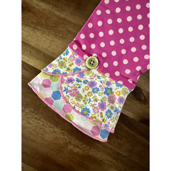 NWT Matilda Jane Brilliant Daydream On The Dot Scrappy Pink Knit Legging Pants 2 - Picture 3 of 7